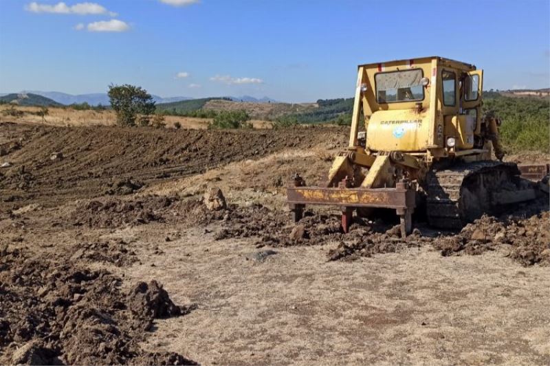 Manisa Kırkağaç Söğütalan’da gölet bakımı