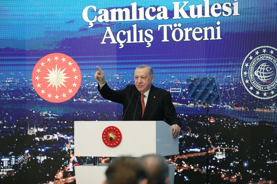 CUMHURBAŞKANI ERDOĞAN, ÇAMLICA KULESİ AÇILIŞ TÖRENİ