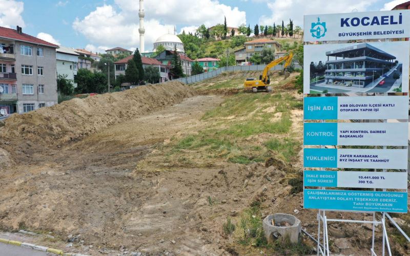 Kocaeli Dilovası’nda katlı otopark için ilk kazma vuruldu