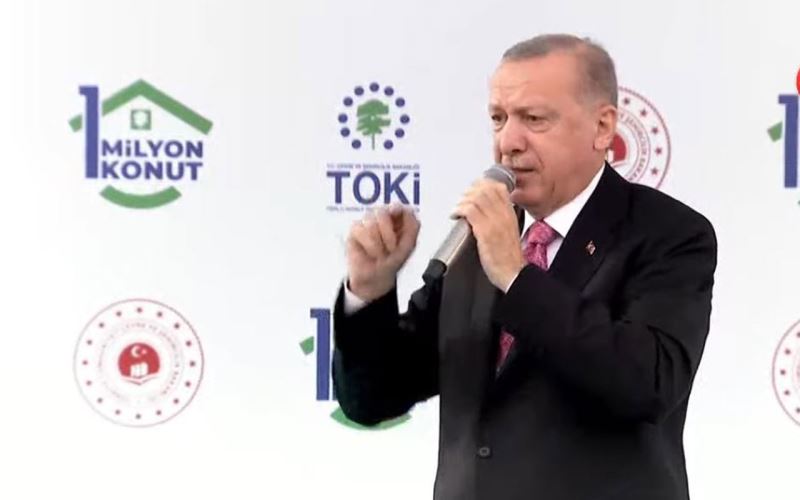 Cumhurbaşkanı Erdoğan, 1 milyonuncu anahtar teslim töreninde konuşuyor (CANLI)