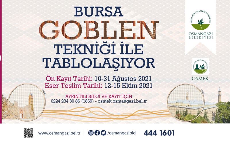 Bursa’nın güzellikleri ‘goblen’ tekniğiyle tablolaşacak