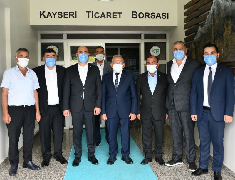 Kayseri Ticaret Borsası Memduh Büyükkılıç’ı ağırladı