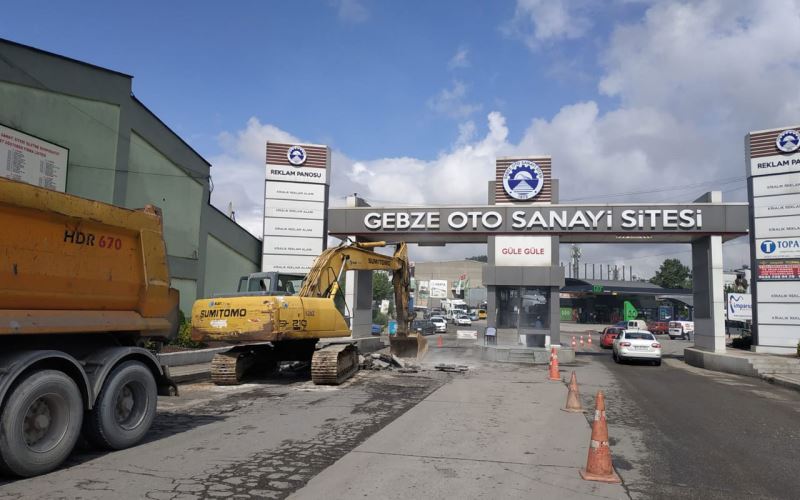 Kocaeli Gebze Oto Sanayi’de üstyapı sürüyor