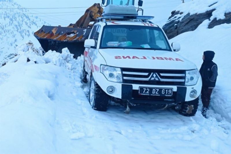 Batman Sason Bayramlar Köyünde böbrek hastasına 8 saatte ulaşıldı 