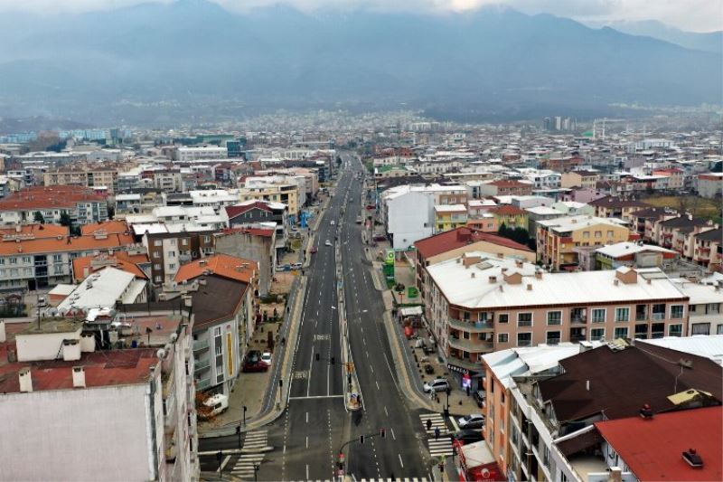 Bursa Gürsu girişine Büyükşehir makyajı