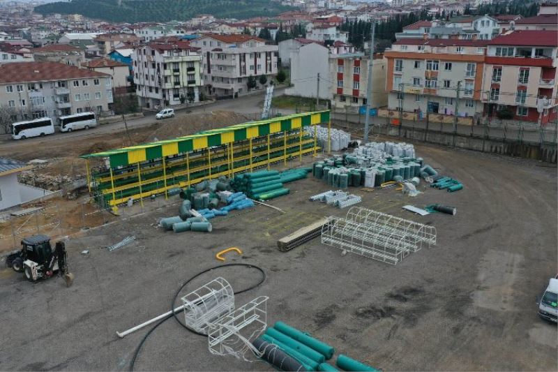 Kocaeli Darıca Nene Hatun Stadı’nda yoğun tempo