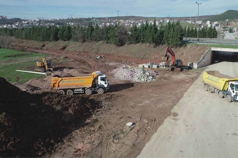 Kocaeli Alikahya Stadyum bağlantı yolunda ilk kazma vuruldu 