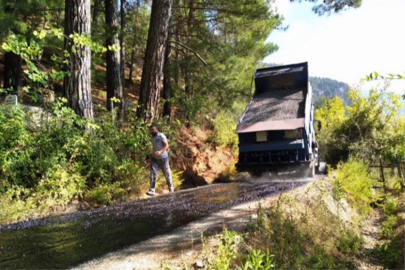 Alanya kırsalında turizm için asfalt seferberliği