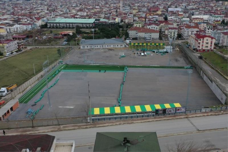 Kocaeli Darıca Nene Hatun Stadı sentetik çime kavuşuyor