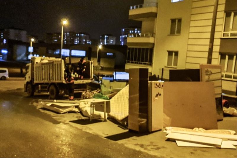 Evden atılan aileye Talas desteği