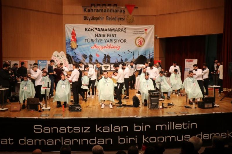 Kahramanmaraş’ta ‘Hair Fest’ yarışması yapıldı 