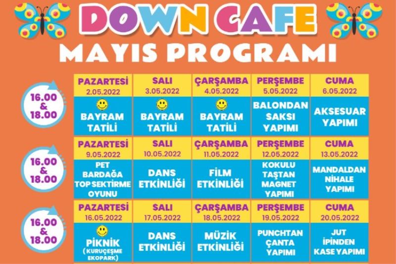 Kocaeli İzmit Down Kafe etkinlikleri Mayıs ayında da devam edecek