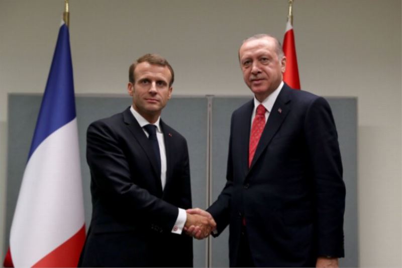 Cumhurbaşkanı Erdoğan, Macron ile görüştü