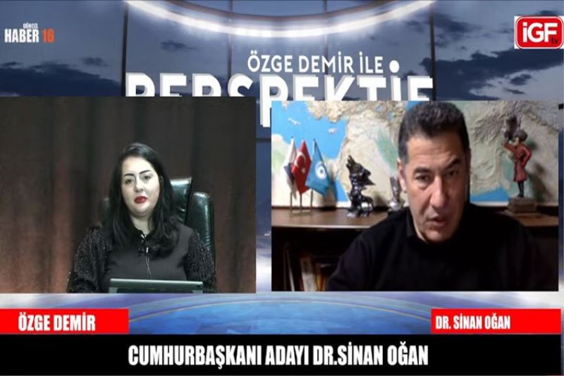 Bağımsız Cumhurbaşkanı adayı Dr. Sinan Oğan ortak canlı yayında