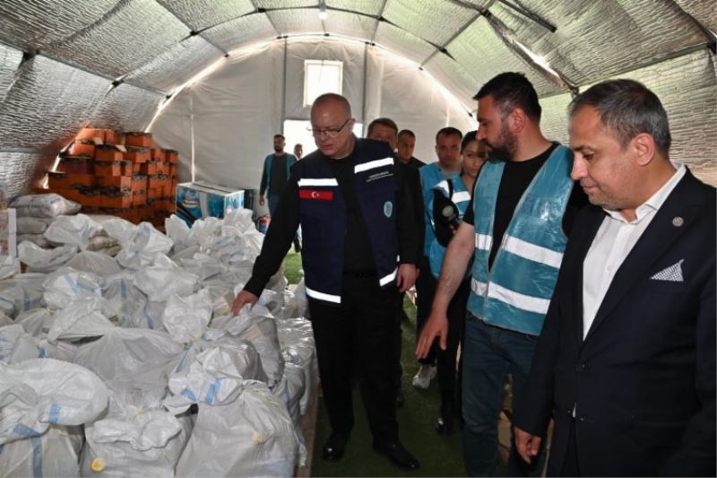 Başkan Ergün afet bölgesinde Ülkü Ocakları