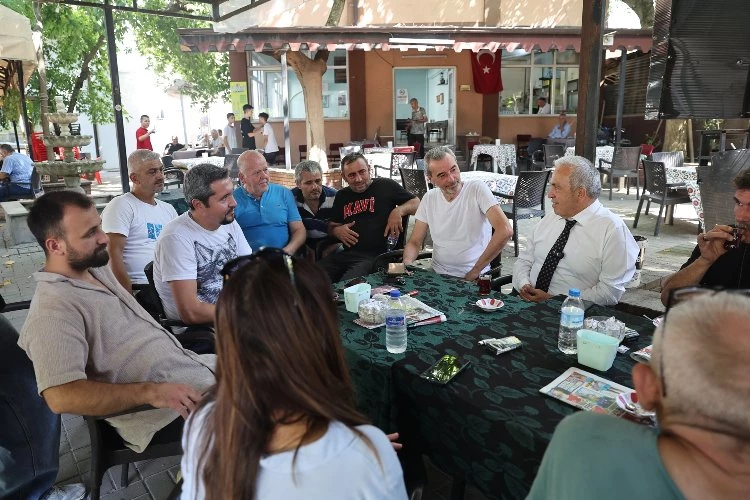 Başkan Şadi Özdemir Demirci’de mahalle halkını dinledi