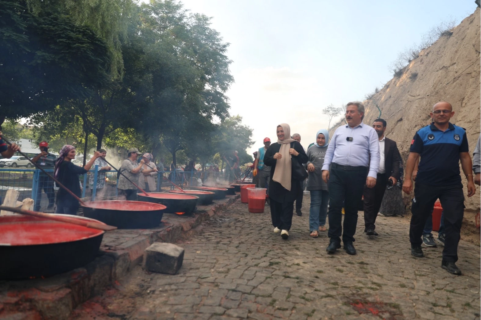 Başkan Palancıoğlu, Salça Günleri etkinliği kapsamında Evliyalar Parkı’nı ziyaret etti