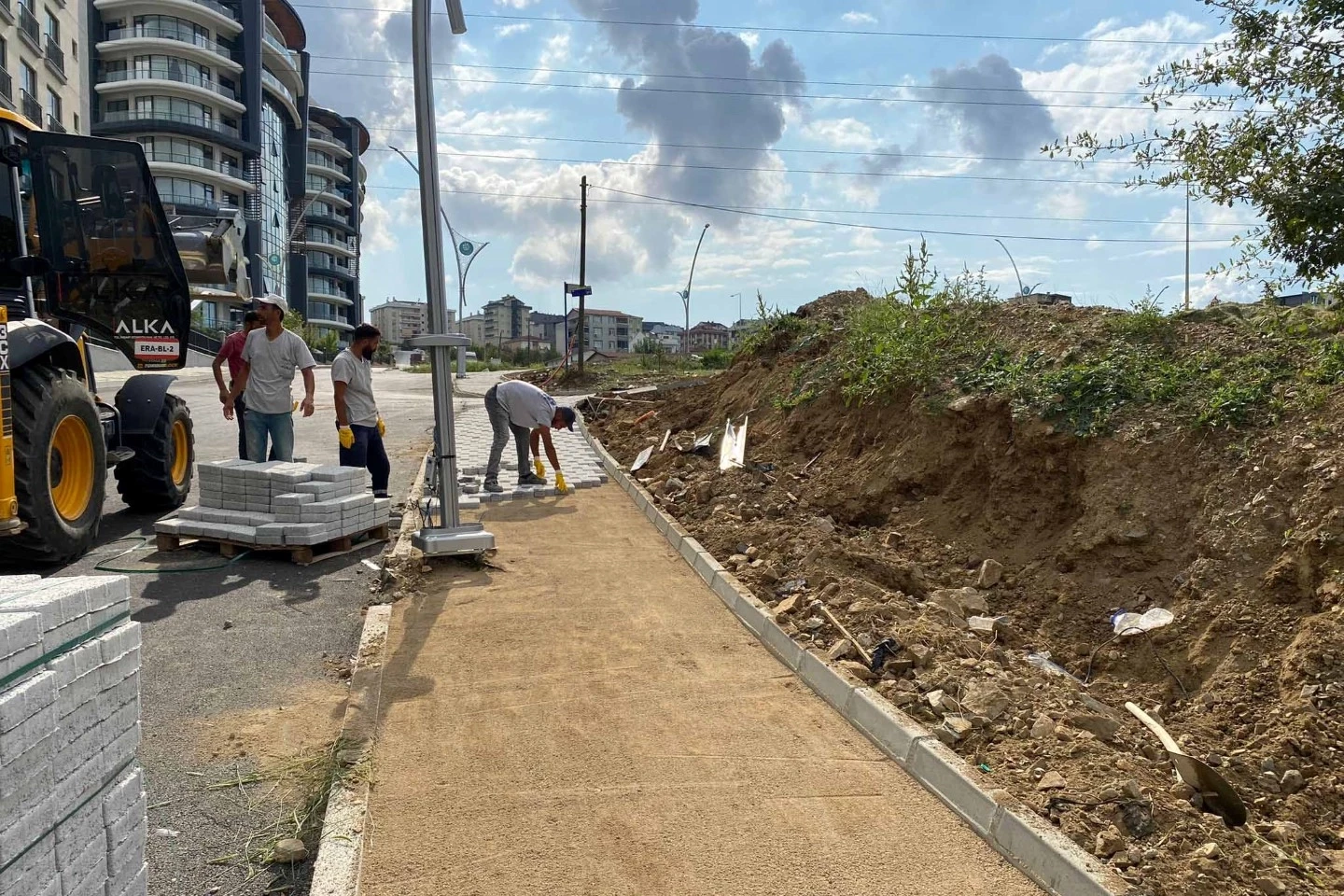 Çayırova Millet Bahçesine çevre yolu ve aydınlatma