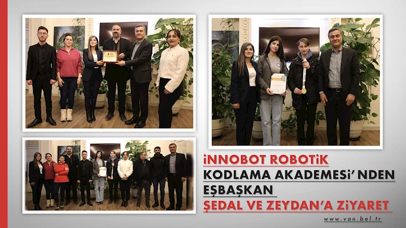 İnnobot Robotik Kodlama Akademesi’nden Eşbaşkan Şedal ve Zeydan’a ziyaret