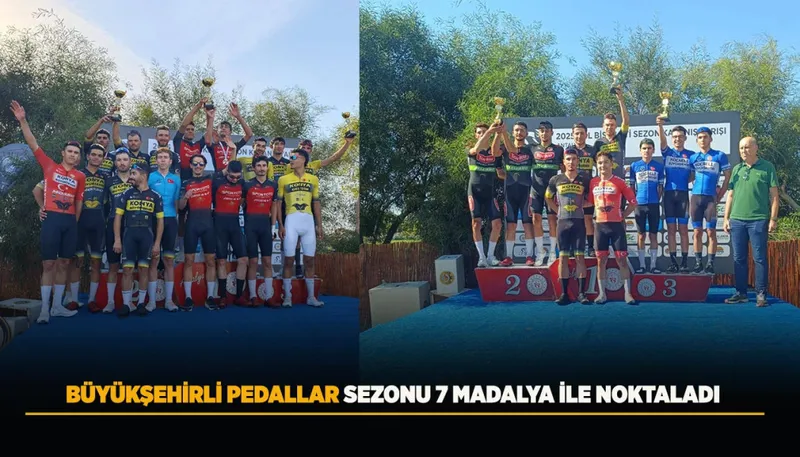 Konya Büyükşehir Belediyespor Bisiklet Takımı Sezonu 7 Madalyayla Tamamladı