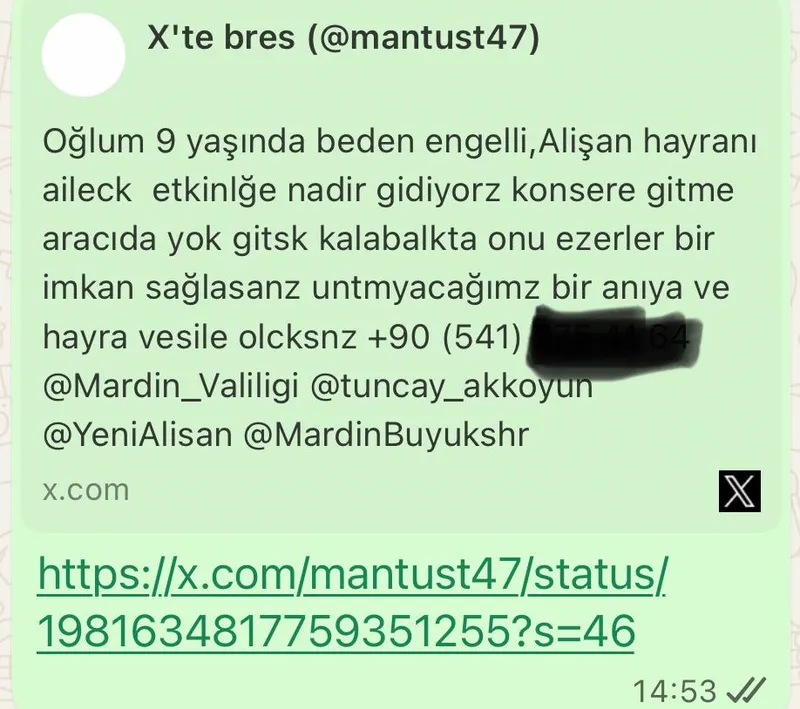 Vali Tuncay Akkoyun, Engelli Çocuğa Destek Verdi