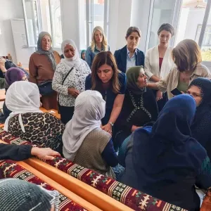 Eşbaşkan Bucak, Çermik’te yaşamını yitiren 4 yurttaşın taziyesine katıldı