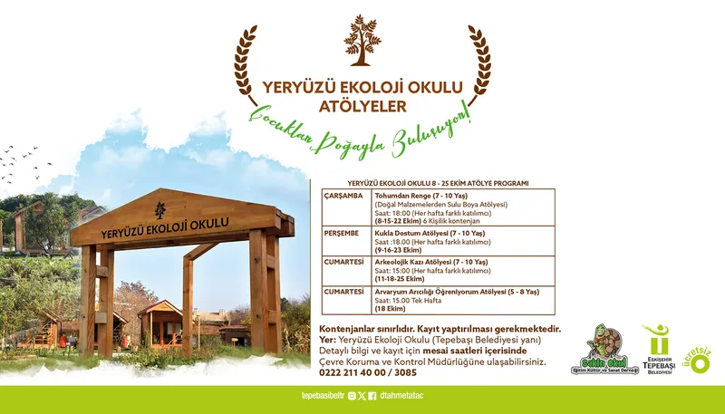 YERYÜZÜ EKOLOJİ OKULU EKİM ATÖLYELERİ BAŞLIYOR