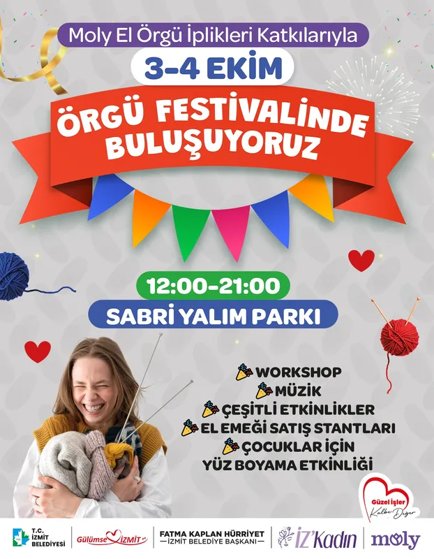 İZMİT’TE EL EMEĞİ RÜZGÂRI: ÖRGÜ FESTİVALİ BAŞLIYOR