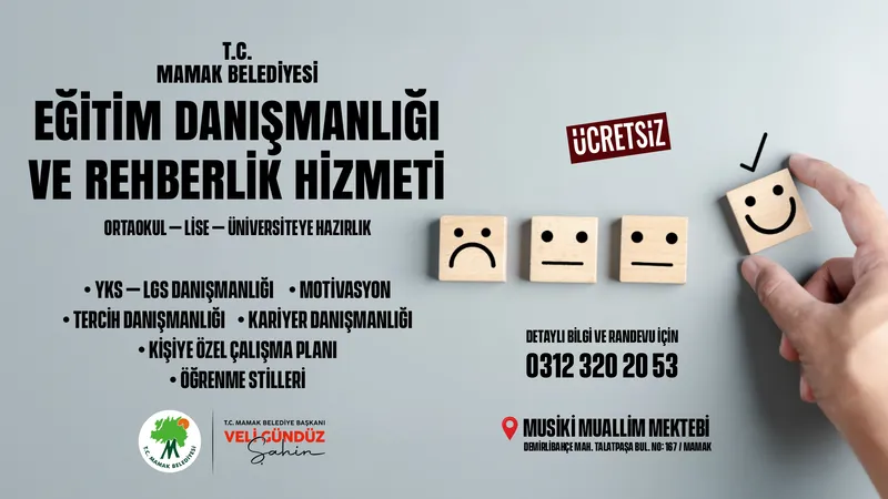 Mamak Belediyesi Öğrencilere Ücretsiz Eğitim Danışmanlığı Sunuyor