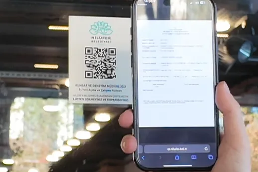 Bursa Nilüfer’de QR kod ile ruhsat dönemi başladı