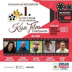 1. Altın Çınar Uluslararası Kısa Film Yarışması Başvuruları Başladı