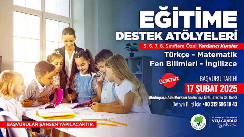 Mamak Belediyesinden Eğitime Destek