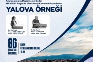 YALOVA’DA AFET DİRENÇLİ KENTLER KONFERANSI DÜZENLENİYOR