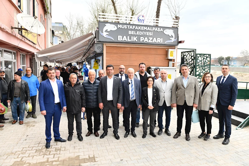 Mustafakemalpaşa Balık Pazarı Yeni Yerinde Hizmete Açıldı