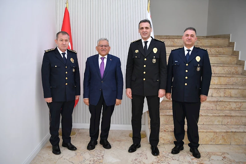 Başkan Büyükkılıç’tan Emniyet Müdürü Aydın’a Polis Haftası Ziyareti