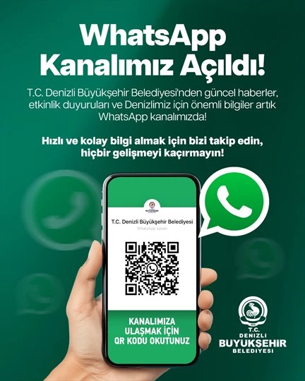 Denizli Büyükşehir Belediyesi WhatsApp kanalı kurdu