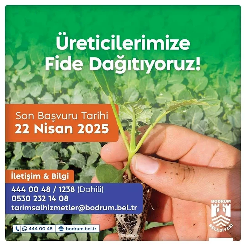 BELEDİYEDEN ÇİFTÇİYE YAZLIK FİDE DESTEĞİ