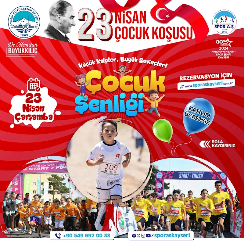 Büyükşehir’den Çocuklara Özel Şenlik ve Koşu