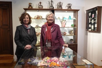 BAŞKAN ÜNLÜCE İMREN ERŞEN İLE OYA MÜZESİNDE BİR ARAYA GELDİ