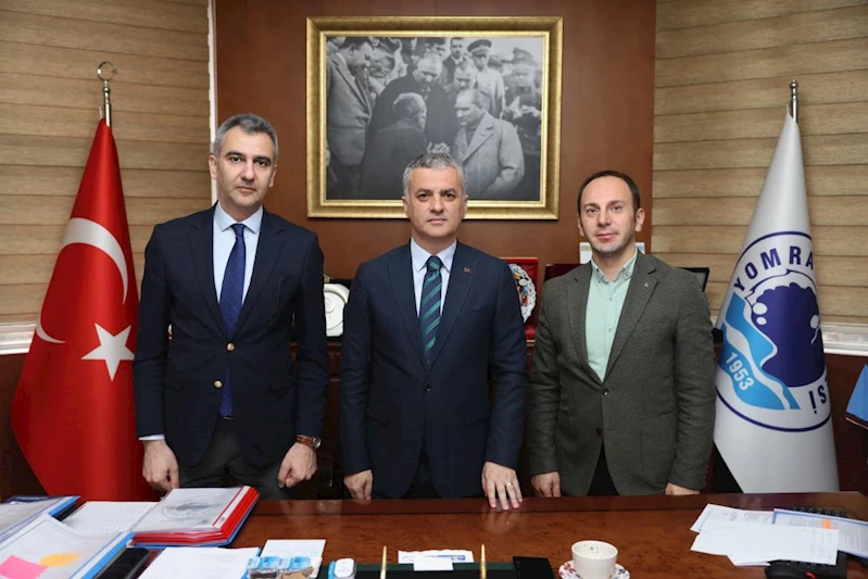 YOMRA GENÇLİK VE SPOR İLÇE YÖNETİMİNDEN BAŞKANIMIZA MAKAMINDA ZİYARET