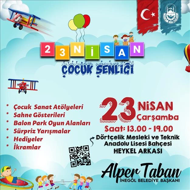 İnegöl Belediyesi’nden 23 Nisan’a Özel Etkinlikler