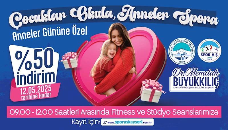 Büyükşehir Spor A.Ş.’den Anneler Günü Sürprizi: ‘Çocuklar Okula, Anneler Spora’