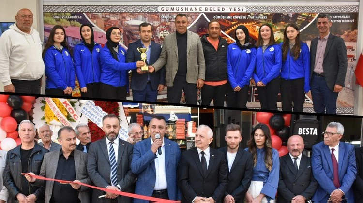 BAŞKANIMIZ, GÜMÜŞHANE LİSESİ KIZ BOWLİNG TAKIMINI AĞIRLADI, AÇILIŞ TÖRENİNE KATILDI