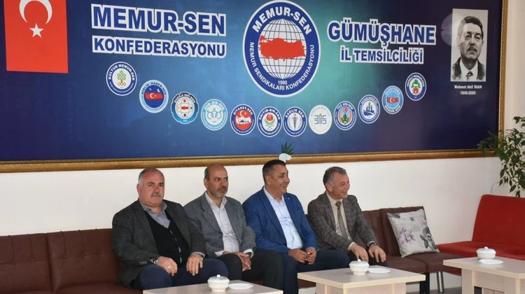 BAŞKANIMIZ, MEMUR-SEN KONFEDERASYONU GÜMÜŞHANE İL TEMSİLCİLİĞİ’Nİ ZİYARET ETTİ