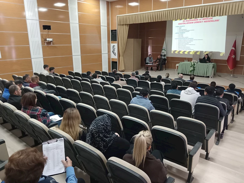 BELEDİYE PERSONELİNE İŞ SAĞLIĞI VE GÜVENLİĞİ EĞİTİMİ