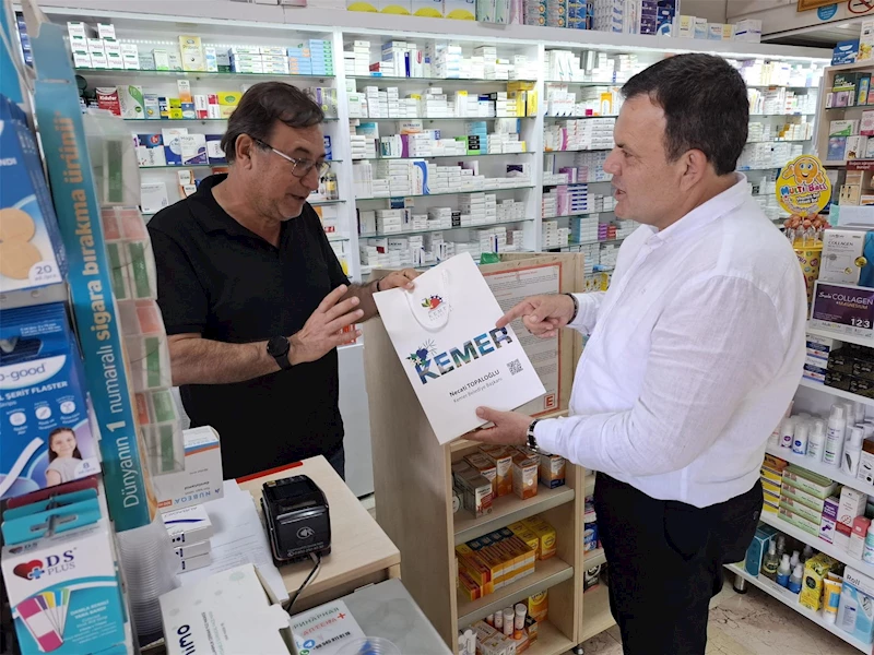 Başkan yardımcısı Semih Top’tan Eczanelere ziyaret