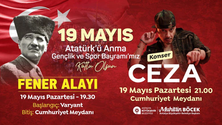 Antalya Büyükşehir Belediyesi 19 Mayıs’ı coşkuyla kutlayacak