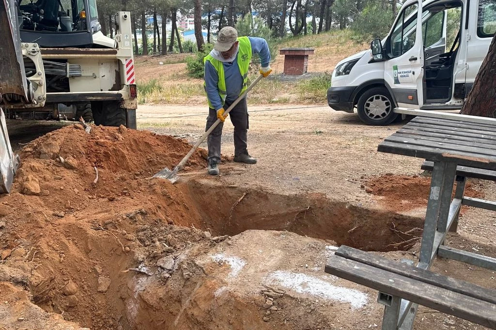 Kuştepe Mesire Alanı’nda bakım çalışması