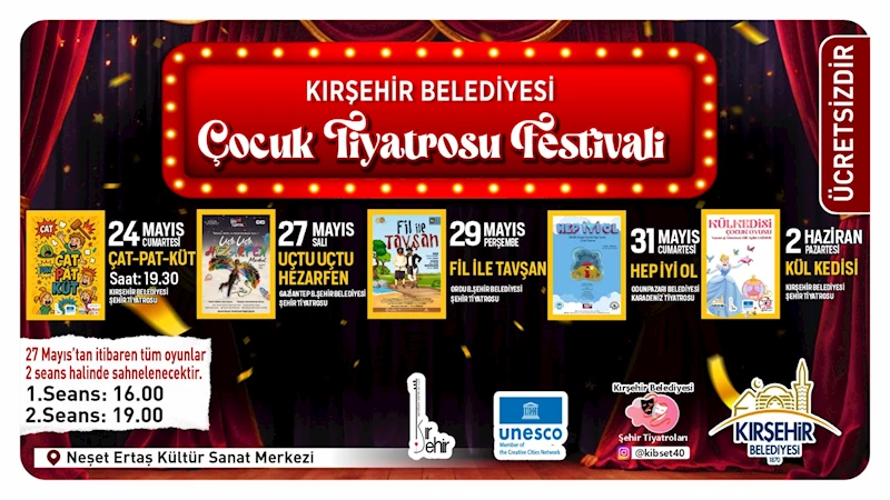 ÇOCUK TİYATROSU FESTİVALİ 24 MAYIS’TA BAŞLIYOR