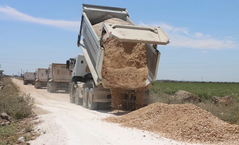 VİRANŞEHİR MESİRE ALANI YOLUNDA ASFALT HAZIRLIKLARI BAŞLADI